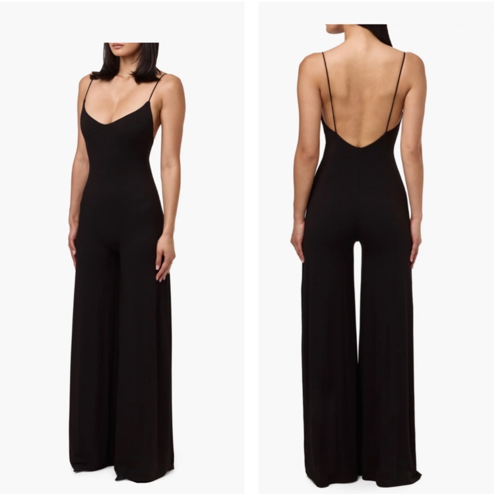 Naked Wardrobe $98 Wide Leg Black Jumpsuit